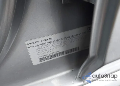 2016 Audi A4 2.0T Premium из США, поврежденный, VIN WAUBFAFL3GA002888